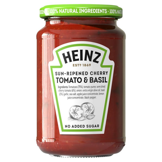 Heinz Sun Dried Cherry Tomato And Basil Pasta Sauce 350G x 6