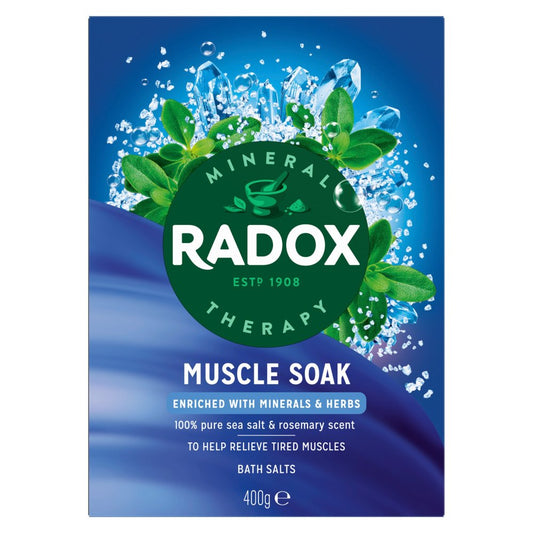 Radox Mineral Therapy Bath Salts Muscle Soak 400 g x 12