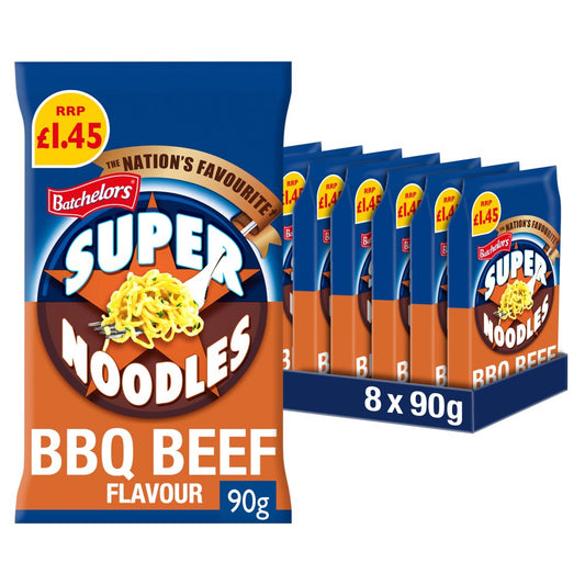 Batchelors Super Noodles BBQ Beef Flavour 90g x 8