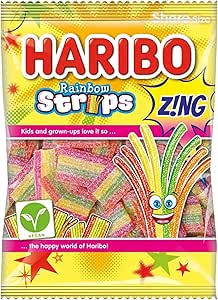 HARIBO Rainbox Strips Z!ng Sharing Bag 143g 143g × 12