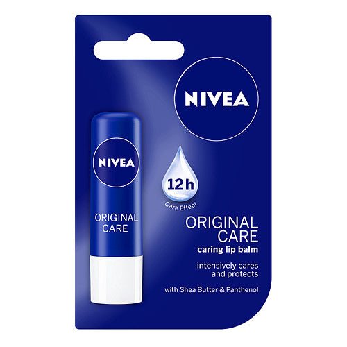 NIVEA NIVEA Original Care Lip Balm 4G 5ml × 12