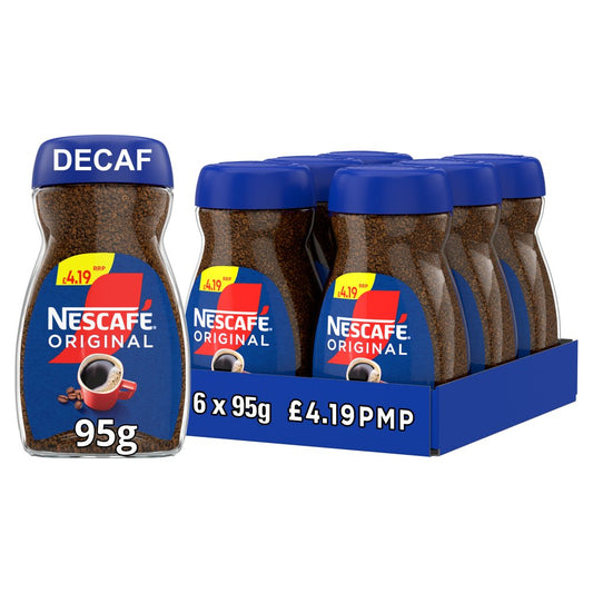 Nescafe Original Decaf Instant Coffee 95g x 6 x 1