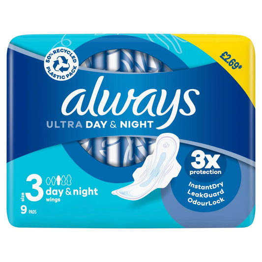 Always Ultra Day & Night Pads (S3) Wings x36