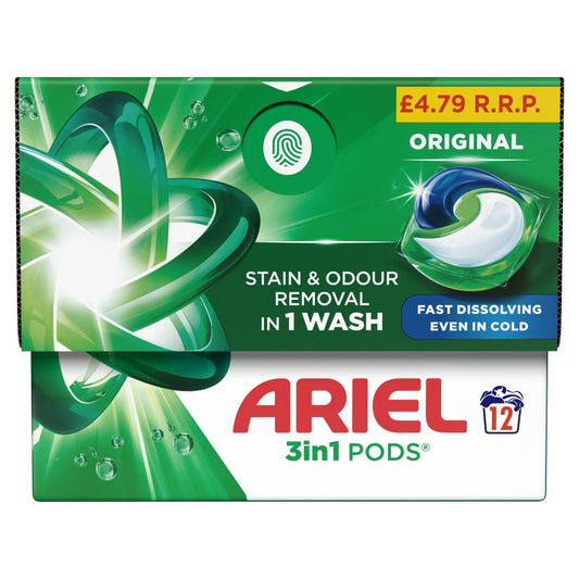 Ariel 3in1 PODS®, Washing Capsules 12 12s × 4