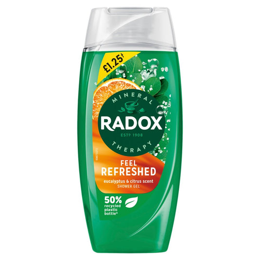 Radox Mineral Therapy Shower Gel Feel Refreshed 225 ml x 12