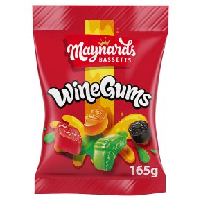 HARIBO Wine Gums Fruit Flavour Jelly Sweets Sharing Bag 154g x 12
