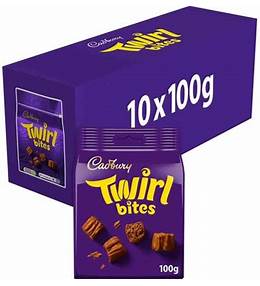 Cadbury Twirl Bites Chocolate Bag  100 x 10
