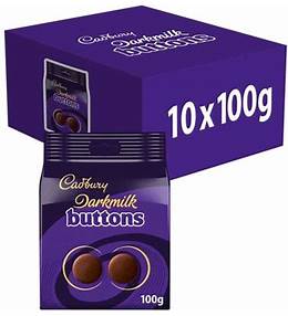 Cadbury Dairy Milk Buttons Chocolate Bag 100gx10