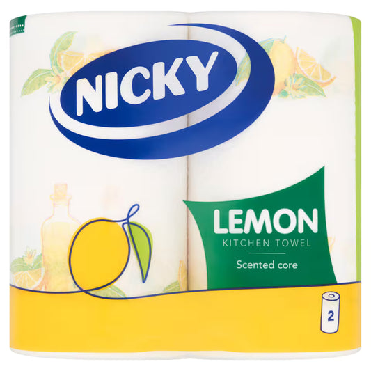 Nicky Lemon Kitchen Towel 2 Rolls x 8