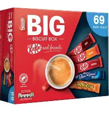 Nestle Big Biscuit Box Kitkat & Friends, 69 Bars Best Treat Snack Family Snacks
