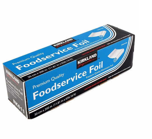 Kirkland Signature Foodservice Foil Premium Quality Aluminium Foil 30cm x 200m