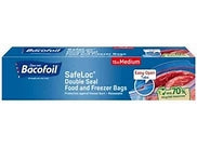 Bacofoil® SafeLoc® Double-Seal Food and Freezer Bags 15 Medium