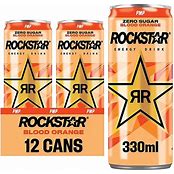 Rockstar Blood Orange Energy 330mlx12