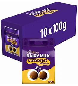 Cadbury Dairy Milk Caramel Nibbles Chocolate 85g x 10