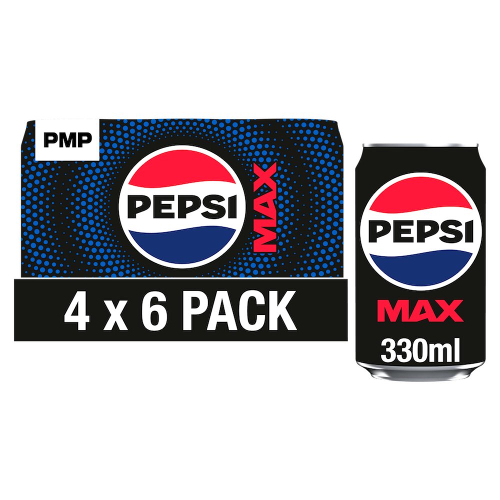 Pepsi Max Cola Cans 6 x 330ml
