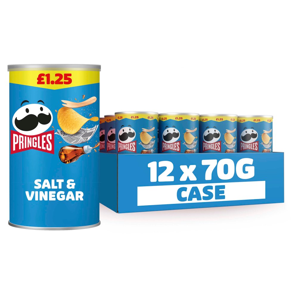Pringles Sour Cream & Onion Sharing Crisps 12x70g