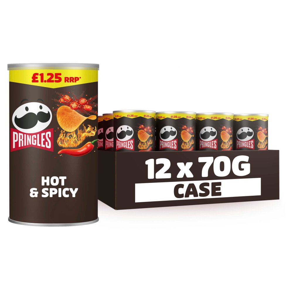 Pringles Sour Cream & Onion Sharing Crisps 12x70g