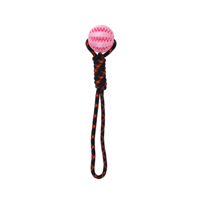 Dog Rope Toy With Toy Treat Ball