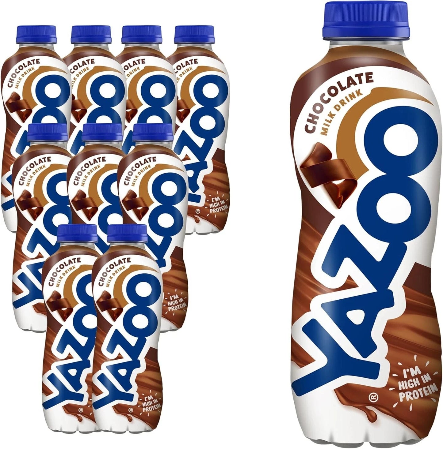 YAZOO Chocolate Milkshake Milk Drink Pack of 10 x 400 ml