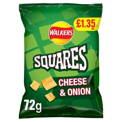 Walkers Squares risps 72g x 18