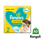 Pampers Baby Size 2 Nappy Disposable Nappies - 76 Count